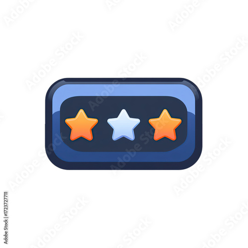 Three Star Rating Icon