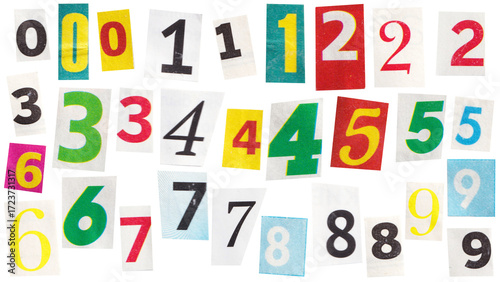 collage numbers 