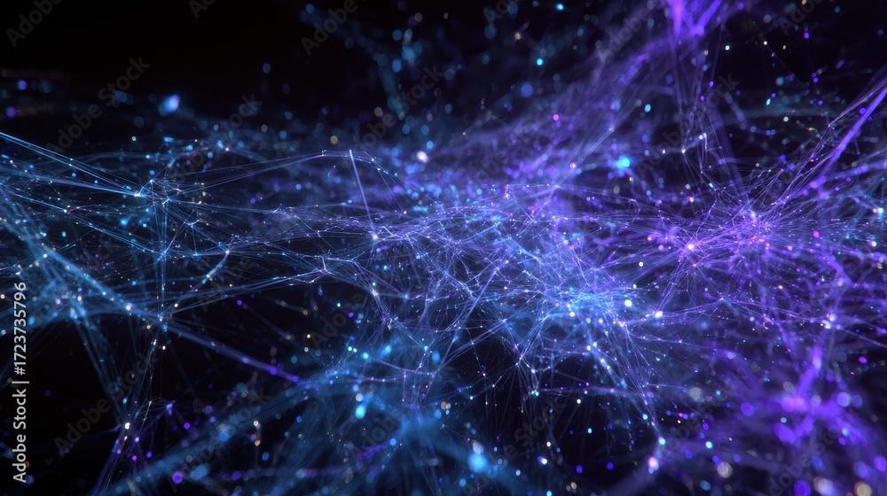 Fototapeta premium Cosmic Network - Interconnectedness of the Universe.