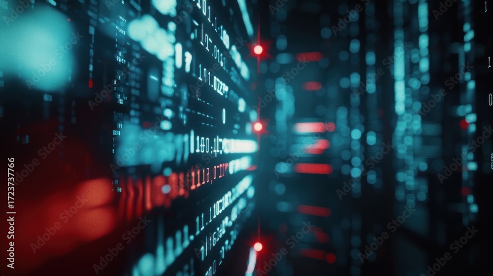 Obraz premium Digital technology graphic abstract