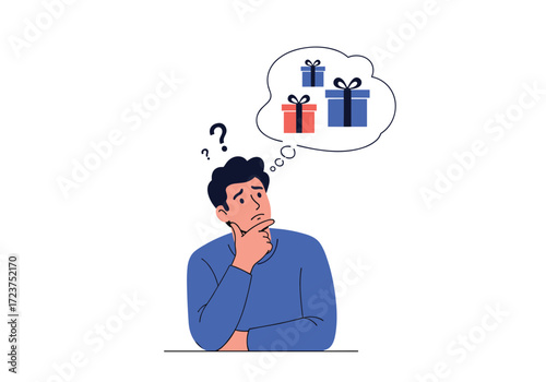 A thoughtful person wonders about gift choices for someone special.