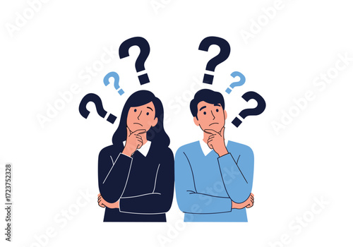 Two people contemplating and thinking about their next move.