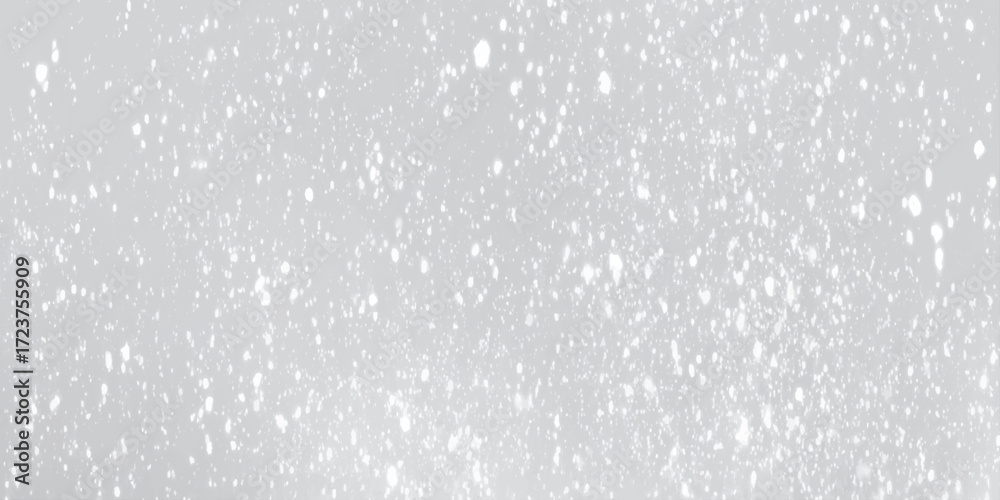 Obraz premium Abstract bokeh defocus glitter or winter morning snow fall background, Abstract Silver winter snow fall Background with white lights, snow is dancing randomly on the background.