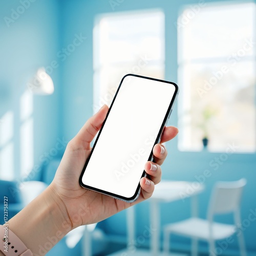 hand holding smart phone