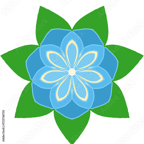 blue flower