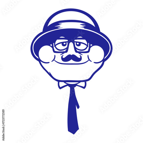 Frog Sir Rich Gangster Cool Glasses Hat Tie Suit