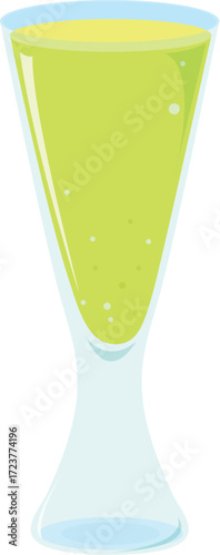 vector illustration of a mocktail
