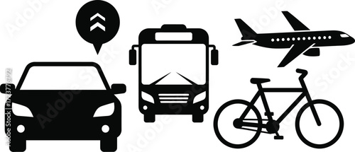 Transportation Methods Icons