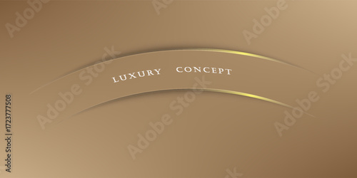 Vector abstract golden luxury backgrounds with light effected geometric graphic elements, cuts, stripes, lines, rounds for poster, flyer, digital board and concept design.EPS