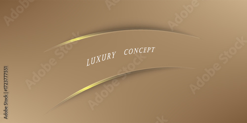 Vector abstract golden luxury backgrounds with light effected geometric graphic elements, cuts, stripes, lines, rounds for poster, flyer, digital board and concept design.EPS