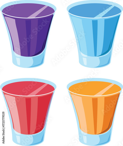 vector illustration of a mocktail