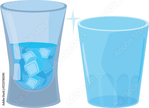 vector illustration of a mocktail