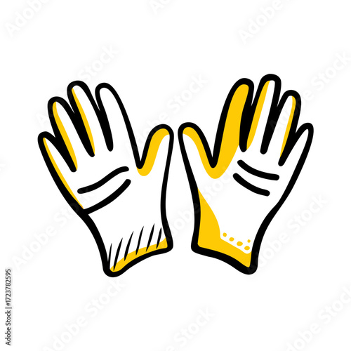 Gardening Gloves For Hand Protection Icon For Web And Graphic Design