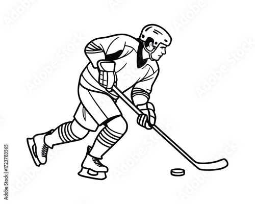 High Speed Action and Skill in Competitive Hockey Game