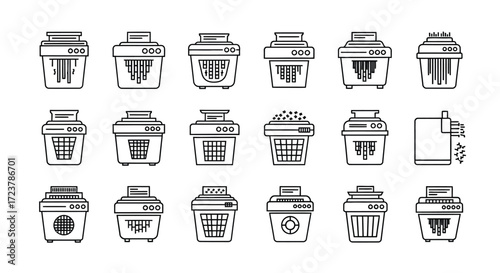 Collection of hand-drawn sketchy food storage containers and kitchen containers offering versatile storage solutions vector
