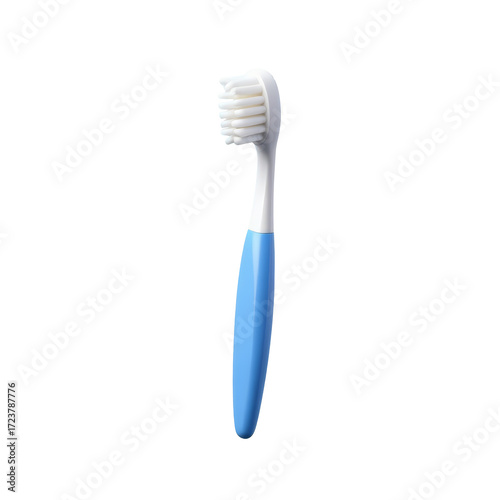 toothbrush, soft bristles, plastic handle