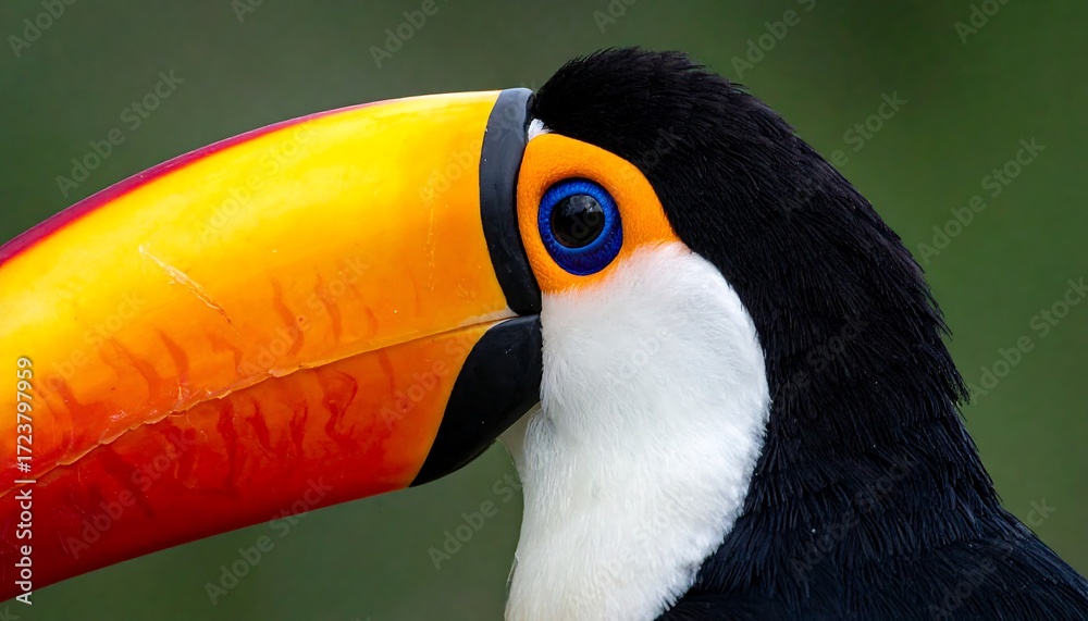 Naklejka premium Close-up portrait of a toucan