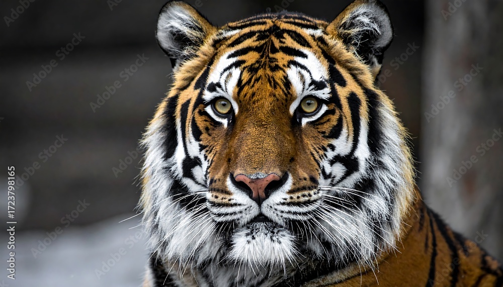 Naklejka premium Close-up portrait of a tiger