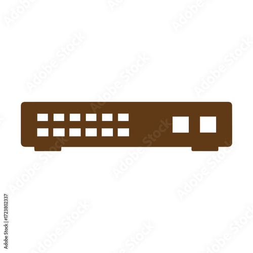 Network Switch or Router Silhouette Icon