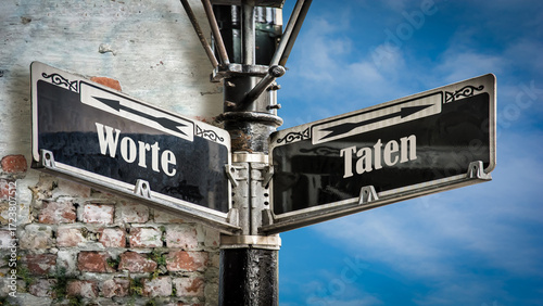Signposts the direct way to Actions versus Words
