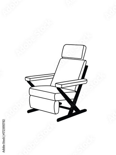 Modern recliner chair with adjustable headrest and armrests
