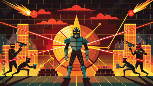 firewall-laser-grid-blocking-intruder-silhouettes-