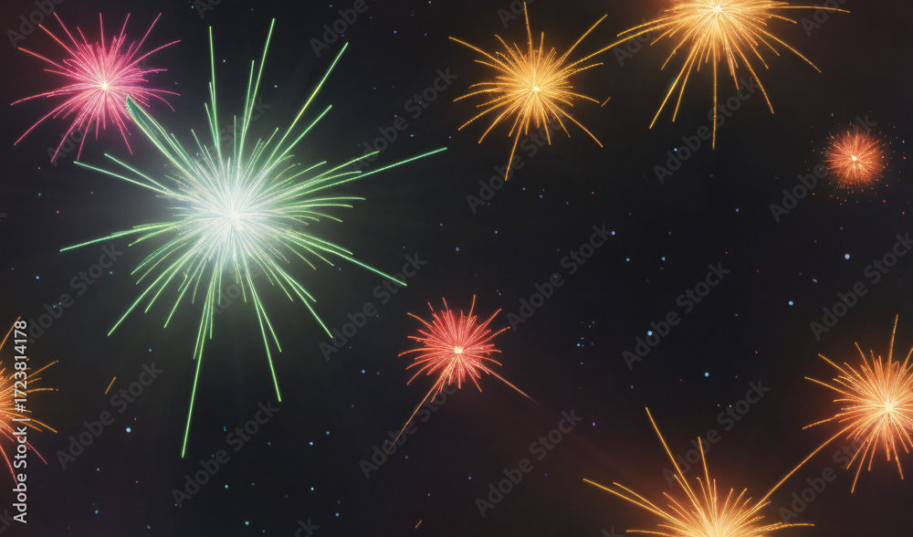 Fototapeta premium fireworks in the night sky