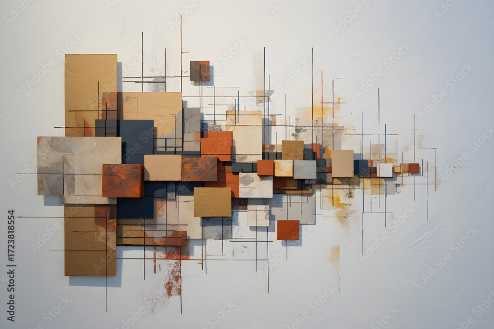 Obraz premium abstract background made from cubes