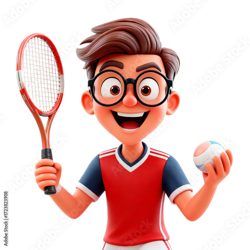 Athlete 3D png on transparent background