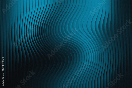 Abstract blue wavy textured background with vertical lines and dark shadows