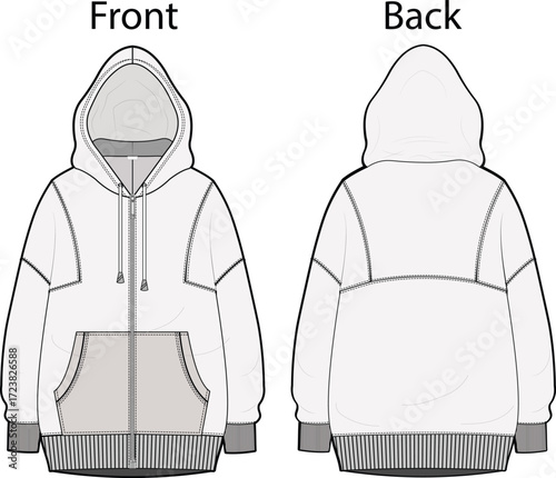 Trendy Oversize Hoodie