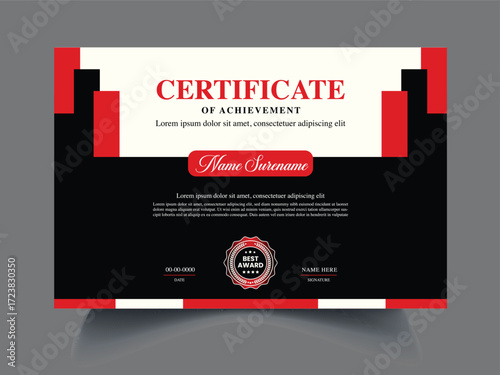 Modern Award Certificate design Template