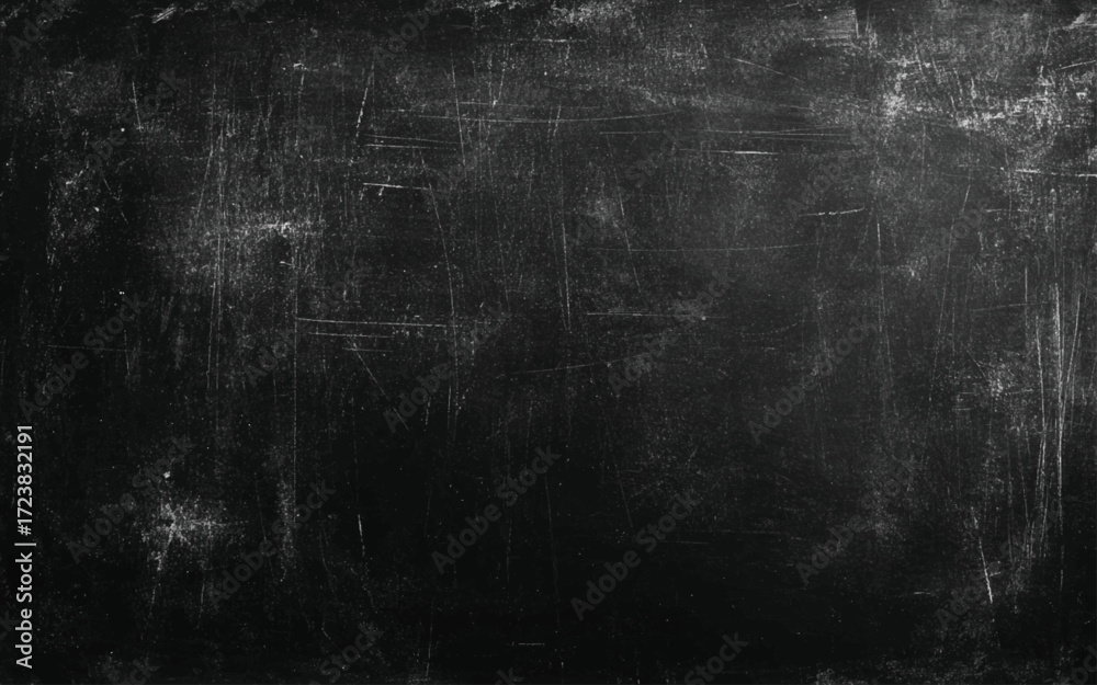 Obraz premium Old blank dirty chalkboard. Vector design.