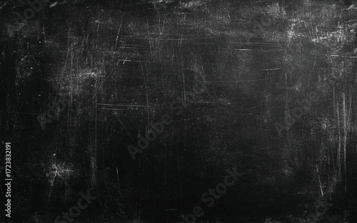 Old blank dirty chalkboard. Vector design.