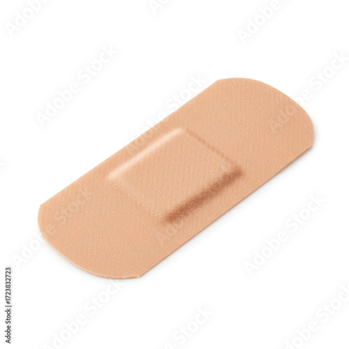 adhesive bandage on white background