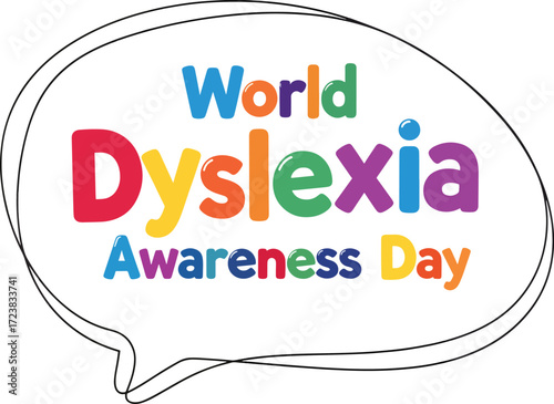 Dyslexia Awareness Poster with Modern Minimal Style