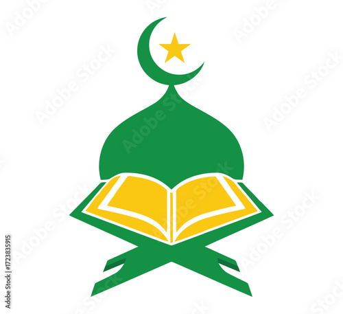 Quran on stand, a symbol of islamic faith