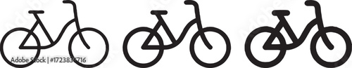 bicycle, bike, cycling, transportation, vehicle, icon, symbol, graphic, design, silhouette, outline, simple, minimalist, sport, recreation, travel, journey, movement, fitness, health, illustration, se