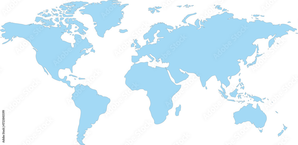 Fototapeta premium Global Map – High-Quality World Map Design