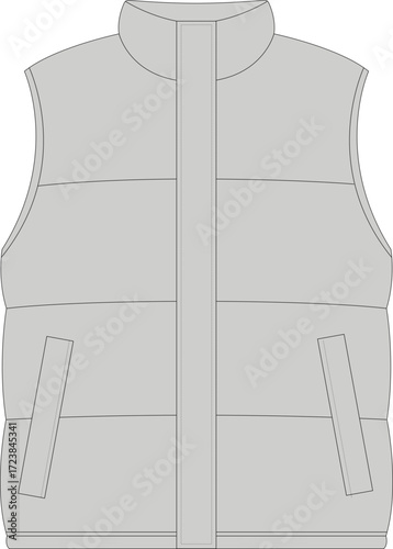 puffer vest mockup