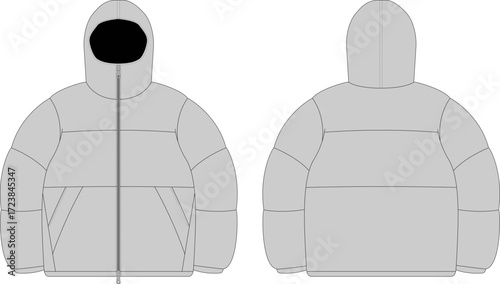 puffer jacket mockup