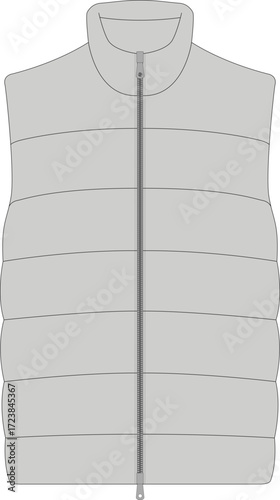 puffer vest mockup