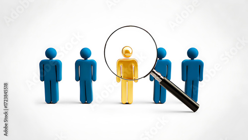 A diverse team of 3D men stands together in a circular group, with one leader holding a red heart, symbolizing community and shared success	