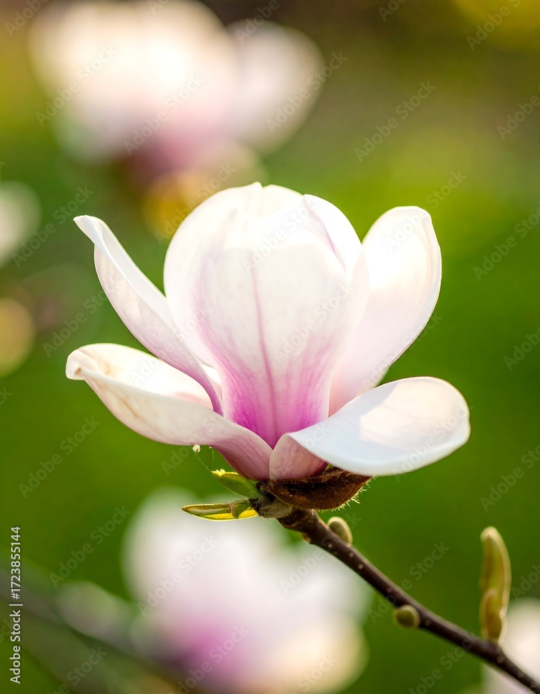 Obraz premium Close-up of a beautiful magnolia blossom