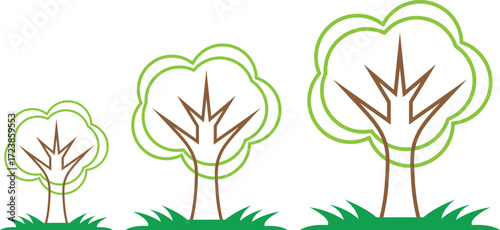 Unique Flower Tree Line Drawing Vectors – Minimal Botanical Silhouette Collection for Nature-Inspired Logos, Graphic Elements, and Creative Projects