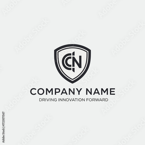 A black and white logo featuring the letters CN inside a shield, with the company name and tagline.