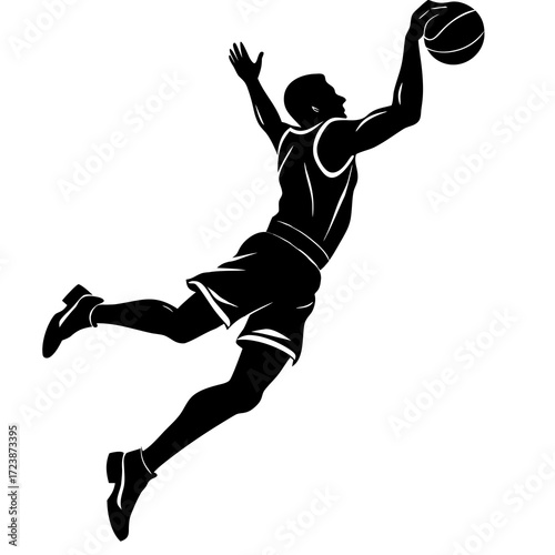 silhouette of a man jumping