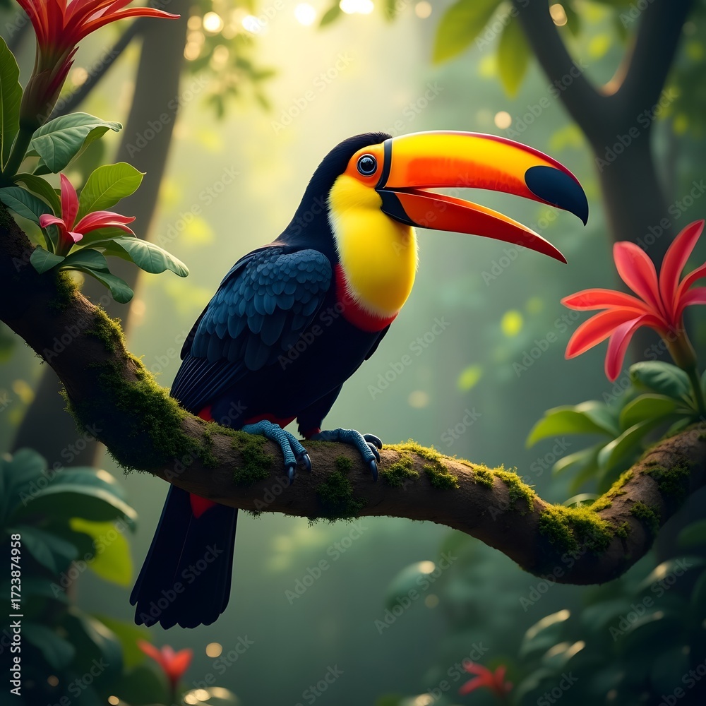 Obraz premium toucan in the jungle