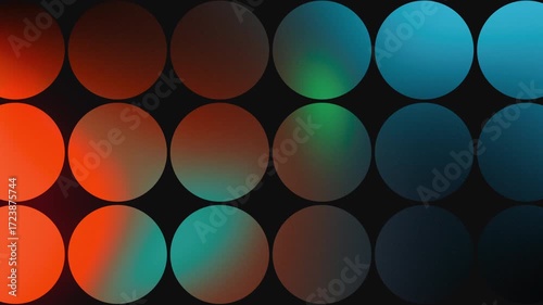 Gradient Dots Loop — Abstract Colorful Circles Motion Background (4K)