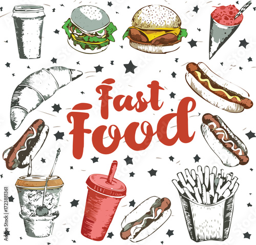 Delicious Fast Food Delights Burgers, Hot Dogs, and More